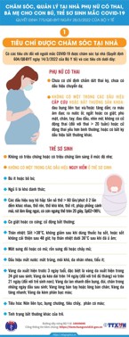 Hình ảnh chi tiết tin tức Hướng dẫn chăm sóc, quản lý tại nhà đối với phụ nữ có thai, bà mẹ cho con bú và trẻ sơ sinh mắc COVID-19 Hình ảnh tin tức Hướng dẫn chăm sóc, quản lý tại nhà đối với phụ nữ có thai, bà mẹ cho con bú và trẻ sơ sinh mắc COVID-19