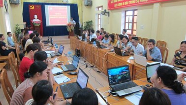 Hình ảnh chi tiết tin tức Trung tâm Y tế thành phố Yên Bái tổ chức tập huấn phần mềm hồ sơ sức khỏe điện tử, thống kê Y tế năm 2019 Hình ảnh tin tức Trung tâm Y tế thành phố Yên Bái tổ chức tập huấn phần mềm hồ sơ sức khỏe điện tử, thống kê Y tế năm 2019