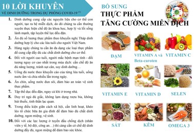 Hình ảnh chi tiết tin tức Hưởng ứng Tuần lễ Dinh dưỡng và Phát triển (16 - 23/10): Dinh dưỡng đầy đủ và hợp lý để nâng cao sức khoẻ, góp phần chiến thắng đại dịch COVID-19 Hình ảnh tin tức Hưởng ứng Tuần lễ Dinh dưỡng và Phát triển (16 - 23/10): Dinh dưỡng đầy đủ và hợp lý để nâng cao sức khoẻ, góp phần chiến thắng đại dịch COVID-19