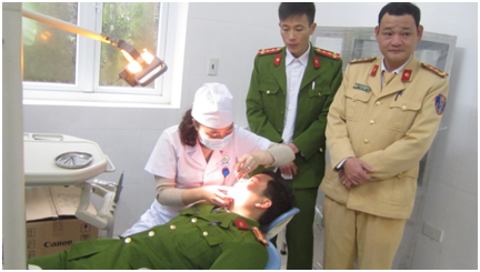 Trung tâm Y tế thành phố Yên Bái phối hợp với bệnh xá Công an tỉnh Yên Bái tổ chức triển khai khám sức khỏe định kỳ