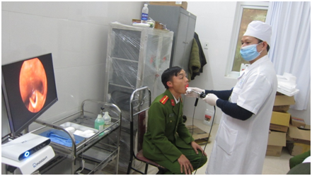Trung tâm Y tế thành phố Yên Bái phối hợp với bệnh xá Công an tỉnh Yên Bái tổ chức triển khai khám sức khỏe định kỳ