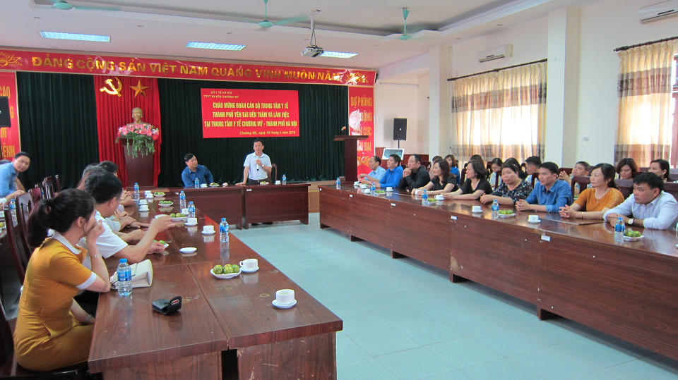 Trung tâm Y tế thành phố Yên Bái thăm và làm việc tại xã Phú Nam An và Trung tâm Y tế Chương Mỹ-thành phố Hà Nội