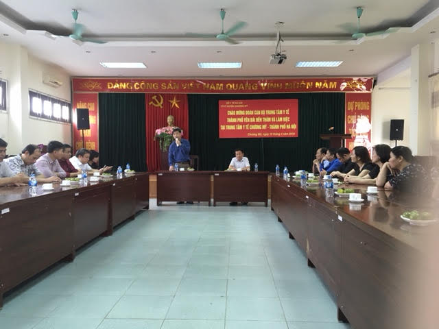 Trung tâm Y tế thành phố Yên Bái thăm và làm việc tại xã Phú Nam An và Trung tâm Y tế Chương Mỹ-thành phố Hà Nội