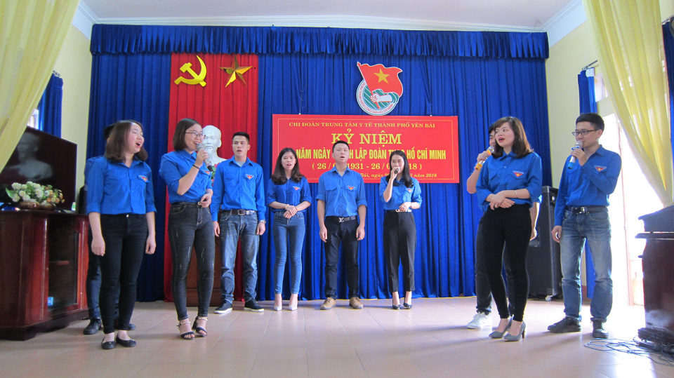 Chi đoàn Thanh niên Trung tâm Y tế thành phố tổ chức kỷ niệm 87 năm ngày thành lập Đoàn thanh niên cộng sản Hồ Chí Minh
